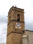 Aspecto que presenta la torre con la nueva campana y el enorme reloj. - E.F.