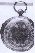 Reloj de tipo saboneta de la reina Isabel II (Madrid, Museo Arqueológico Nacional).