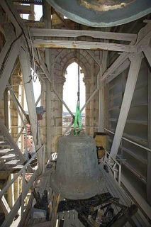 La campana era una de las cuatro ubicadas en la torre sur de la Seo. - Autor: MATÍAS, Jesús J.