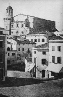 Campanario de la iglesia de Santa María de Mahón, en 1920 - Archivo Margarita Caules  - Autor: ALEJANDRE