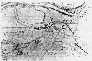 Plànol de Mislata en gener de 1812