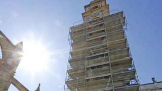 Aspecto que presenta la torre campanario de la Catedral de Jerez - Autor: PASCUAL / DIARIO DE JEREZ