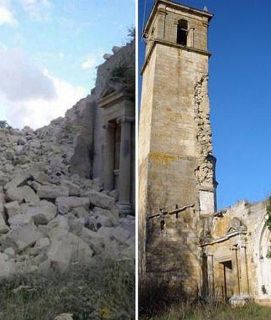 Se derrumba el campanario de la antigua iglesia de Galarreta - Autor: AIZPURU, Igor