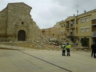 L'església després de l'esfondrament - Autor: REVUELTA, E.