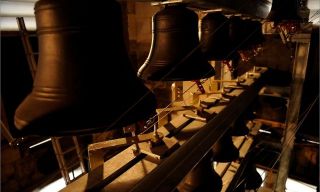 ‘The minster has 35 bells in a carillon – a set of bells played from an organ or similar instrument. It is the first cathedral in England to have this system. Photograph: Christopher Thomond for the Guardian’