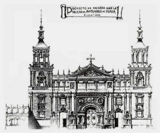 Proyecto de fachada para la iglesia de Santa María de Gracia de Alejandro ESCRIBANO y Guillermo MARTÍNEZ