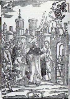 Sant Vicent Ferrer a Barcelona - Xilografia del segle XVIII