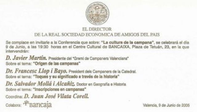 Invitación a la conferencia