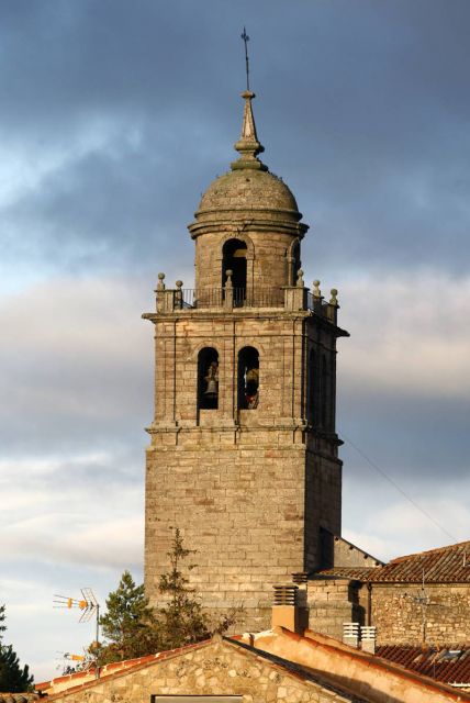 Campanario de la colegiata de Medinaceli este martes - Autor: CASTEJÓN, Mariano