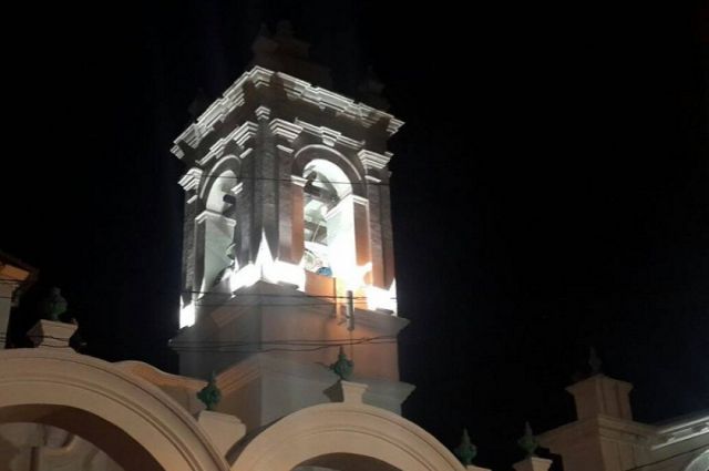 Autoridades encendieron el Fuego de Mayo en la Campana de la Libertad - Autor: Gentileza GAMS